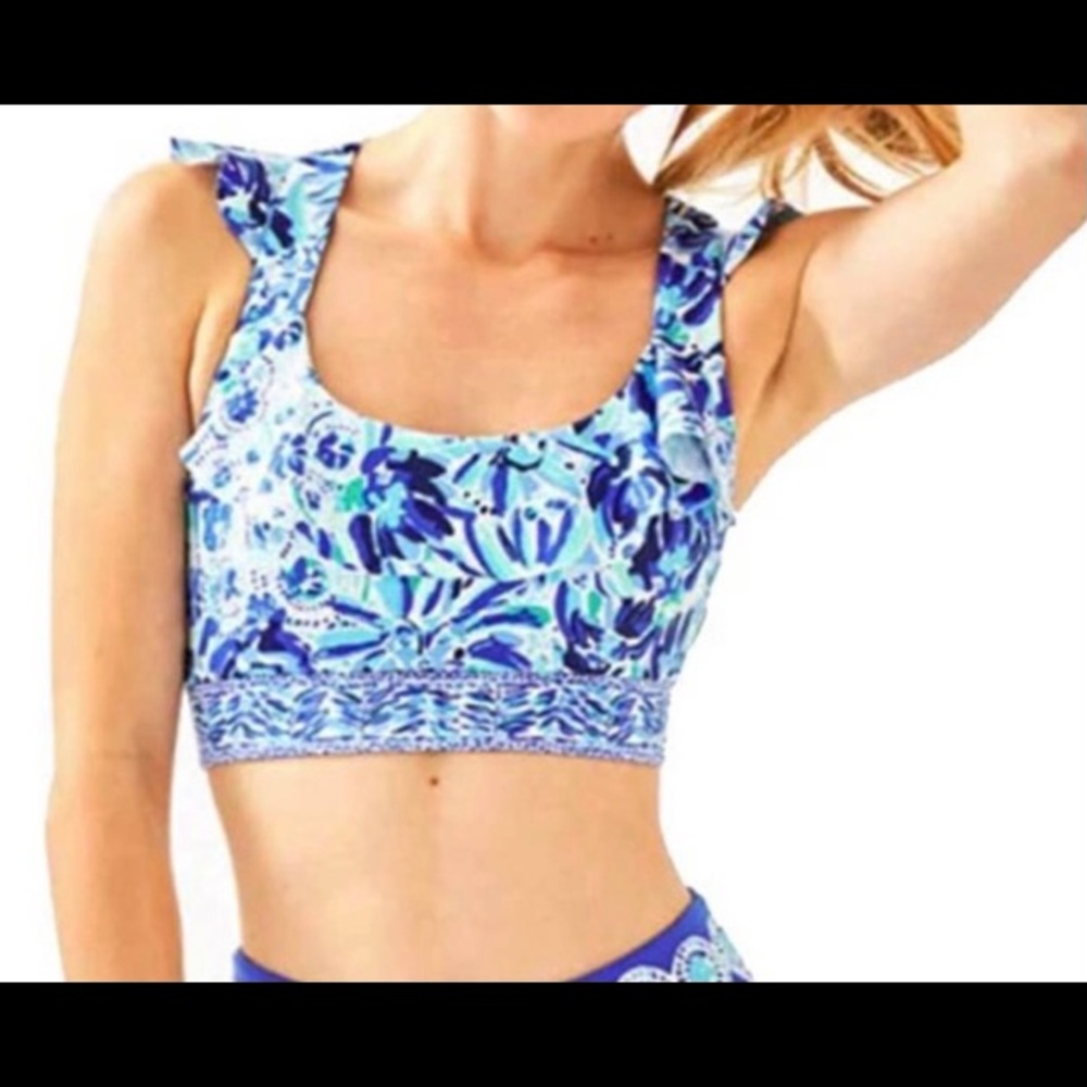 Lilly Pulitzer Angelique Iris Sports Bra🦋Large🦋